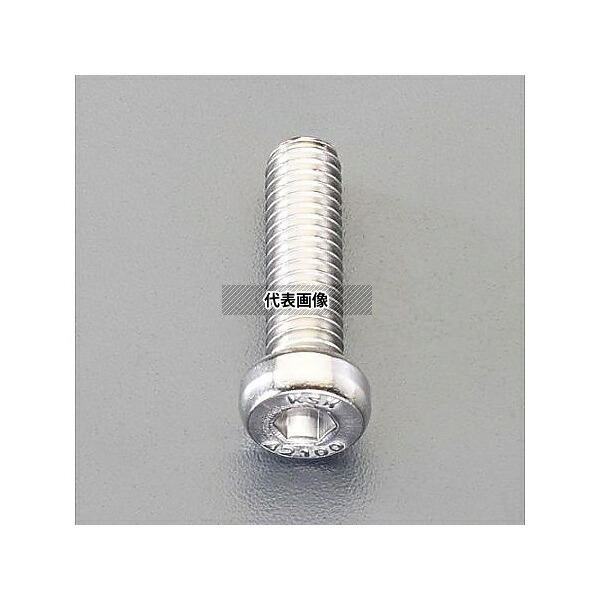 エスコ EA949MY-520 M5 x20mm[A2-100]低頭六角穴付ボルト(SUS/4本