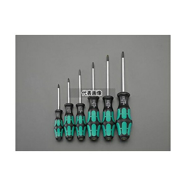 エスコ EA573SD-60 T7-T25/6本組 [Bore Torx]ドライバー