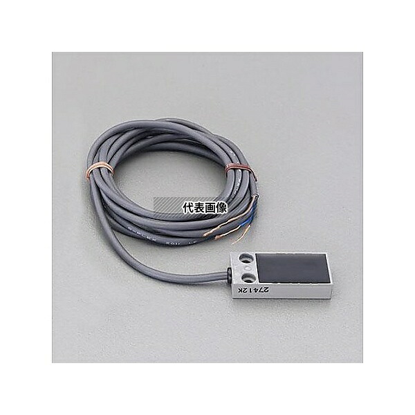 エスコ EA940LN-34 フラット直流3線 近接センサー( 5mm・ シールド)