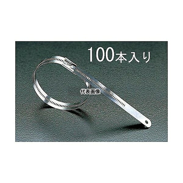 エスコ EA463FA-450 6.9x450mm 結束バンド(316ステンレス製/100本)