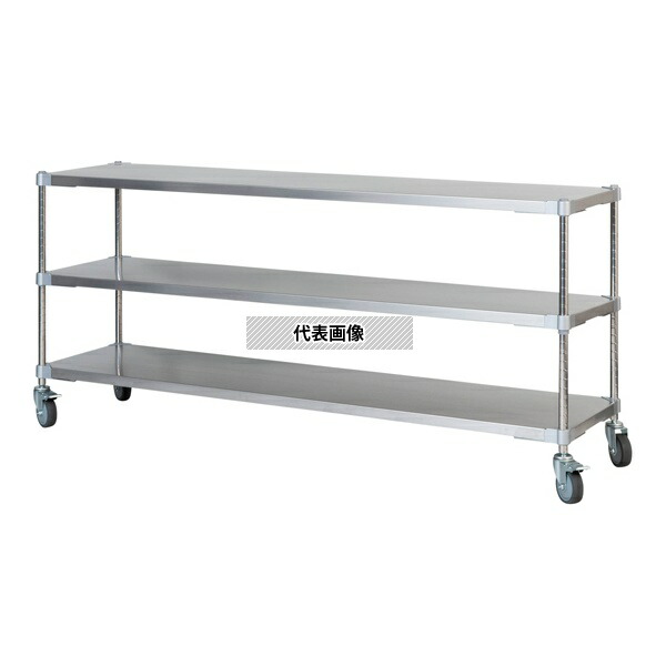 アズワン ASSSW3-461507 ステンレスシェルフワゴン W1510×D460×H700mm