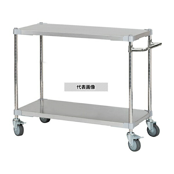 アズワン ASTSSW2-46907SV ステンレスシェルフワゴン W910×D460×H700mm 2段 SV