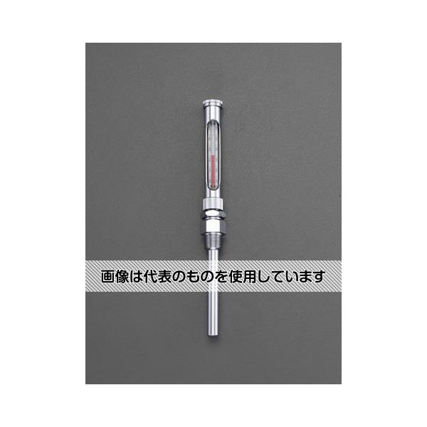 エスコ -20-50ﾟC/150mm 温度計･丸型保護枠付(直型) EA727AD-3 入数：1個