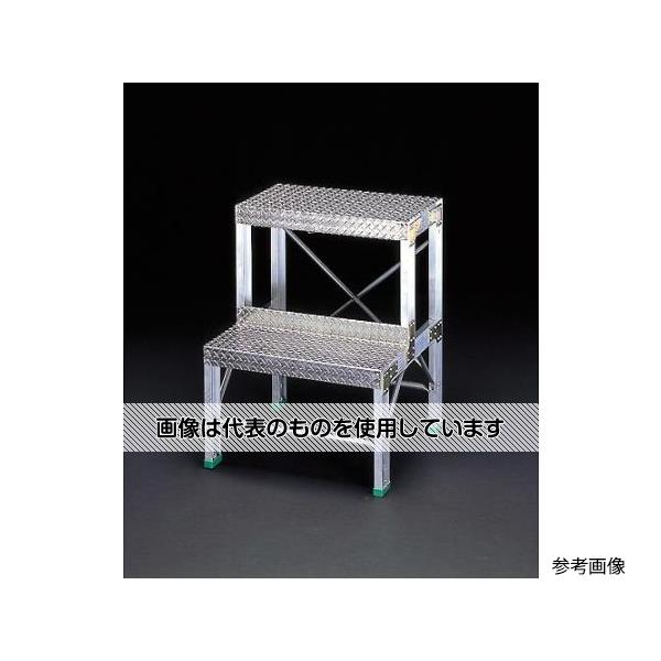 エスコ 600x340mm/0.8m/2段 作業台 EA903XD-80 入数：1台