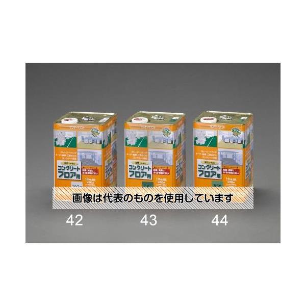 エスコ 14kg 油性・コンクリート床塗料(若竹色) EA942EH-44 入数：1缶