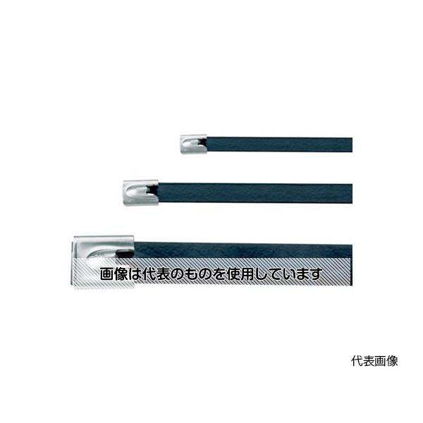 パンドウイットコーポレーション MLTタイプ フルコーティングステンレススチールバンド SUS316 黒 幅12.9mm 長さ754mm 50本入り MLTFC8EH-LP316 入数：1袋(50本入)