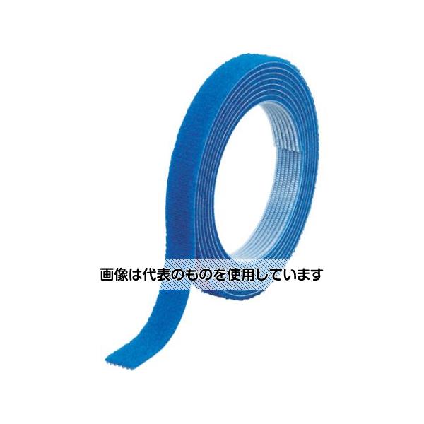 トラスコ中山 マジックバンド結束テープ両面 幅20mmX長さ30m青 MKT-20W-B 入数：1巻