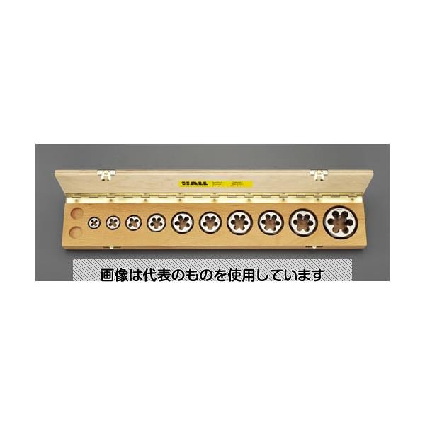エスコ M 6-M24 六角ダイスセット(細目・HSS) EA829XE 入数：1組