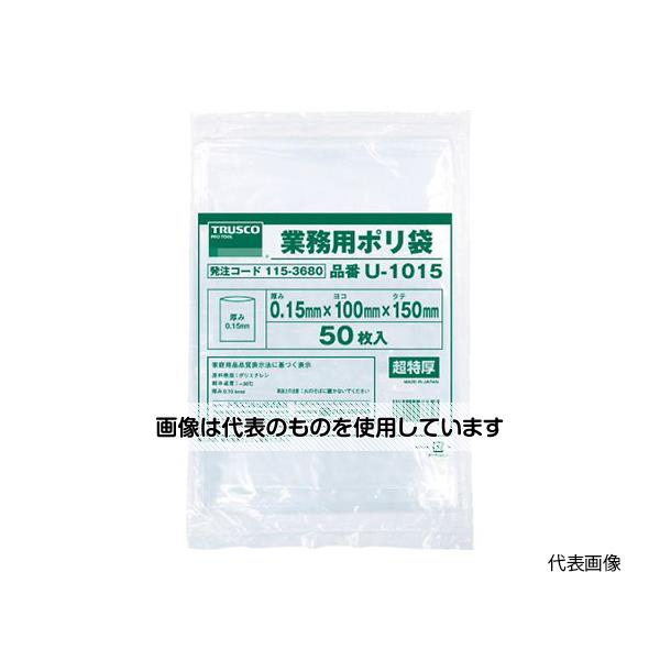 トラスコ中山 0.15mm厚手ポリ袋 縦500X横360 透明(30枚入) U-3630 入数：1袋(30枚入)