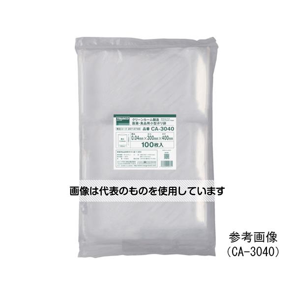 トラスコ中山 クリーンルーム製造 医薬・食品用小型ポリ袋 縦380X横260XT0.04 100枚入 透明 CA-2638 入数：1袋(100枚入)