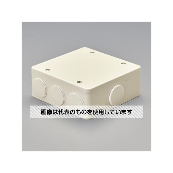 アズワン(AS ONE) [防雨型] 大形四角アウトレットボックス(深型/ノック付) EA947HB-136 入数：1個