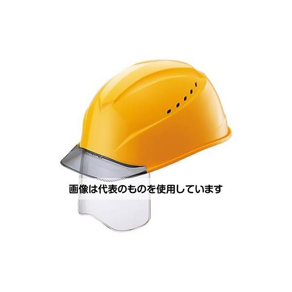 アズワン(AS ONE) ヘルメット(エアライトS/シールド･通気孔付/黄) EA998BB-47 入数：1個