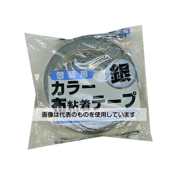 リンレイ カラー布粘着テープNO.384 50mm×25m 銀 30巻入 RT384-SILV5025 入数：1箱(30巻入)