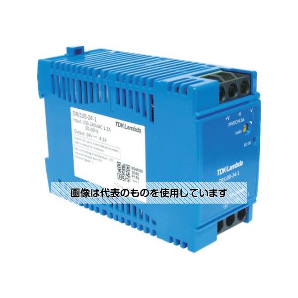 TDKラムダ DINレール取付専用ユニット型電源 DRJ 100W ブロック端子 DRJ100-24-1 入数：1台