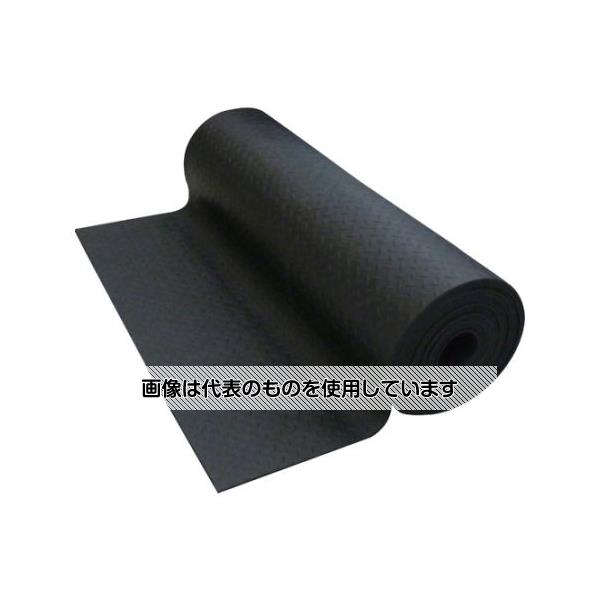 アズワン(AS ONE) ゴムクッションロール巻 10m ブラック GR10 入数：1巻
