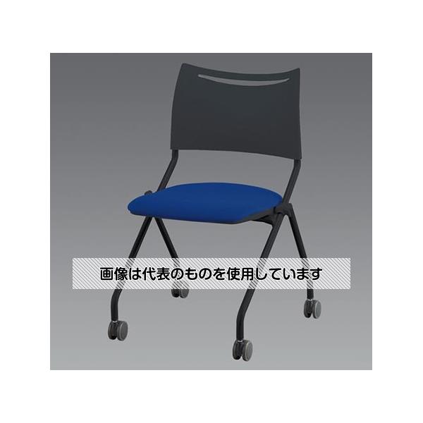 アイリスチトセ ビジネスチェアー(ブラック/ブルー) EA956XE-48A 入数:1脚|セミプロDIY店ファースト