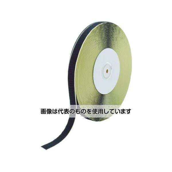 トラスコ中山 マジックテープ 糊付A側 20mm×25m 黒 TMAN-2025-BK 入数：1巻