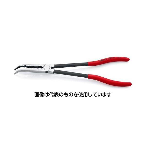 KNIPEX 280mm ロングノーズプライヤー(45°ベンド) EA537L-22 入数：1丁