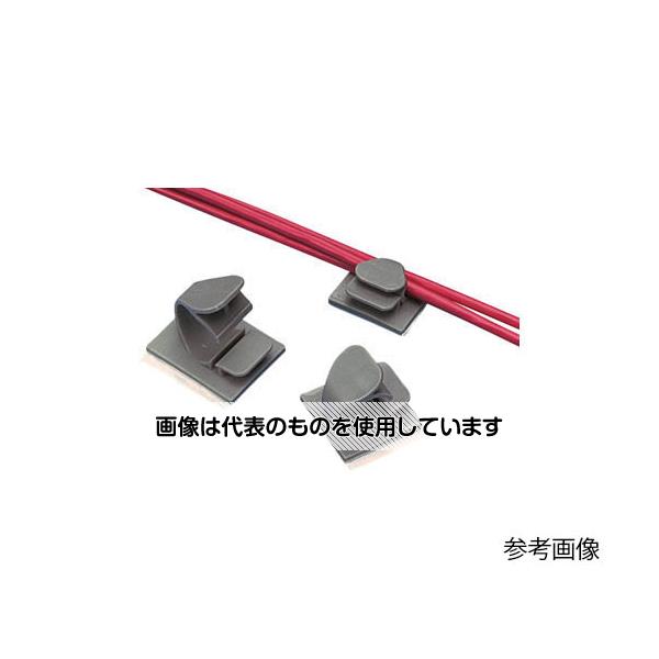 パンドウイットコーポレーション コードクリップ 粘着テープ付き テレホングレー LWC75AC14 1袋
