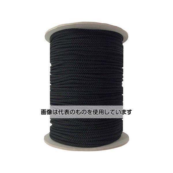 アズワン(AS ONE) 江戸打ち紐 黒 約4mm×130m PAR-8124 入数:1巻|セミプロDIY店ファースト