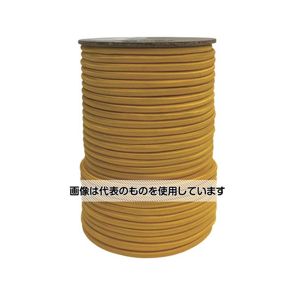 ユタカメイク ゴム タイトゴムロープボビン巻 4.5φ×100m イエロー RT-13 入数：1巻