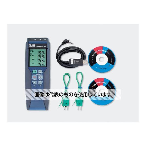 アズワン(AS ONE) 4ch デジタル温度計Kタイプ ミニオメガプラグ式 TA410WC 入数：1台