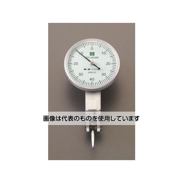 エスコ 0.8mm/ 0.01/38mm ダイアルインジケーター(ルビー) EA725MB-6A 入数：1個