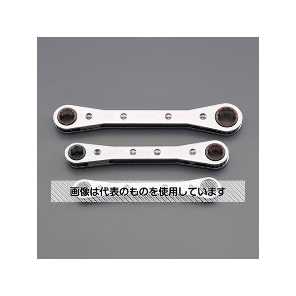 アズワン(AS ONE) 3本組 ラチェットめがねレンチセット EA602CC 入数：1セット