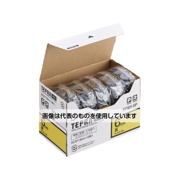 アズワン(AS ONE) 6mm テープカセット(黄/5個) EA761DK-65B 入数：1箱(5個入)