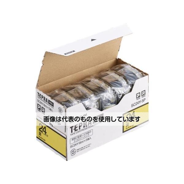 アズワン(AS ONE) 24mm テープカセット(黄/5個) EA761DK-245B 入数：1箱(5個入)