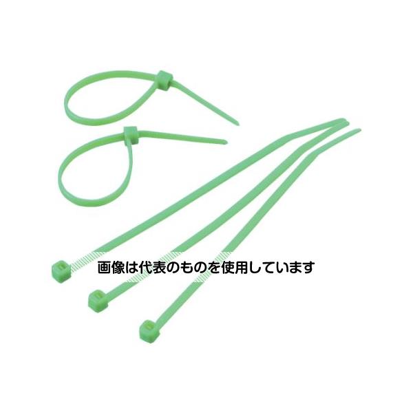 トラスコ中山 ケーブルタイ 幅8.0mmX長さ550mm最大結束φ160 緑 1袋(100本入) TRCVR-550GN 1袋(100本入)