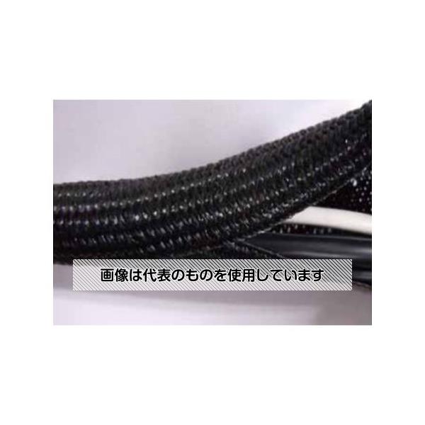 アズワン(asone) 9.0mmx 5m 編組保護チューブ(黒/後入れ) EA944AL-163 1本／袋