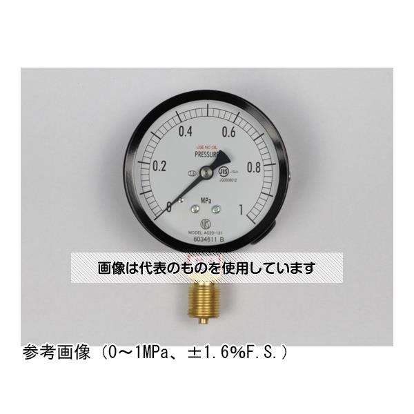 アズワン(AS ONE) 普通形圧力計(Φ75) 禁油 立形A枠 35MPa AC20-131 入数：1個