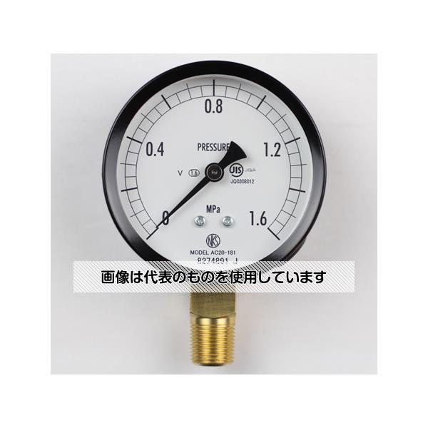 アズワン(AS ONE) 普通形圧力計(Φ75) 立形A枠 耐振用 1.6MPa AC20-181 入数：1個