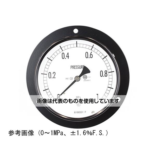 長野計器 普通形圧力計(Φ100) 埋込形D枠(取付穴)耐熱・耐振用 0.6MPa AE15-231 入数：1個