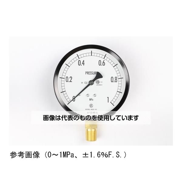 長野計器 普通形圧力計(Φ100) 立形A枠 蒸気用 0.1MPa AE20-181 入数：1個