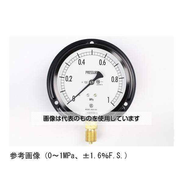 長野計器 普通形圧力計(Φ100) 立形B枠 耐振用 5MPa AE20-231 入数：1個