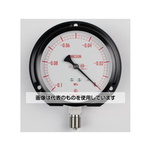長野計器 普通形圧力計(Φ100) 真空計(負圧計) 立形B枠 -0.1～0MPa AE20-233 入数：1個