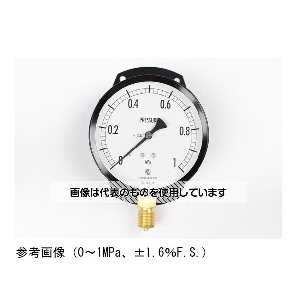 長野計器 普通形圧力計(Φ100) 立形C枠 耐振用 0.2MPa AE20-831 入数：1個
