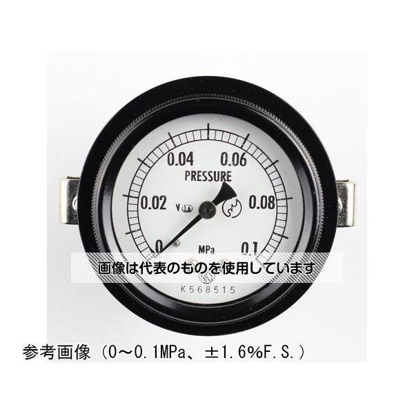 長野計器 密閉型圧力計(60Φ) 埋込形D枠(取付金具)耐振用 20MPa BA15-121 入数：1個