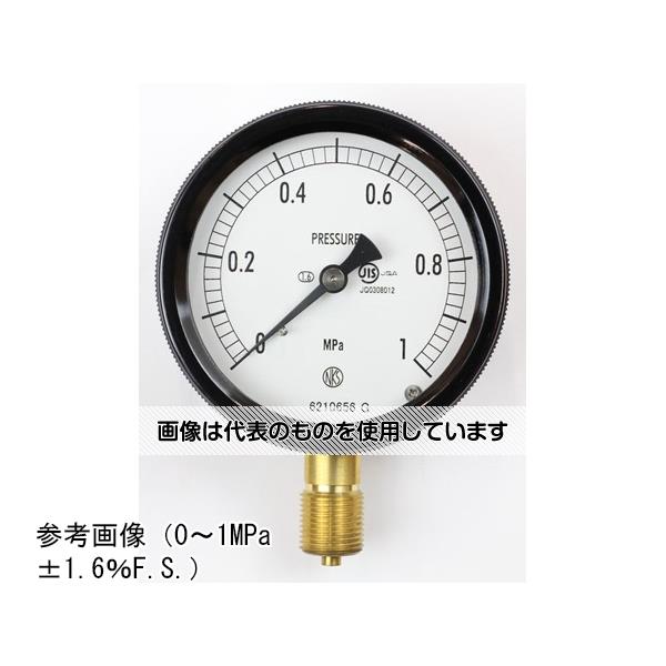 長野計器 密閉型圧力計(75Φ) 真空計(負圧計) 立形A枠 -100～0kPa BC12-131 入数：1個