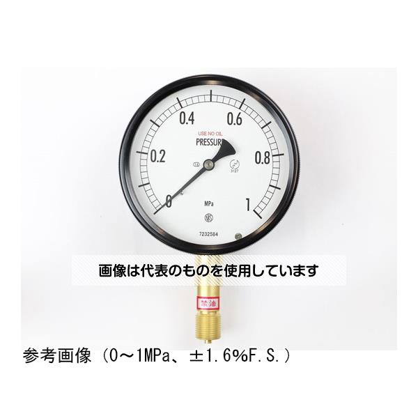 長野計器 密閉型圧力計(100Φ) 禁油 立形A枠 35MPa BE10-131 入数：1個