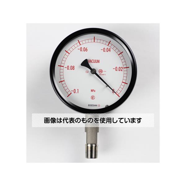 長野計器 密閉型圧力計(100Φ) 真空計(負圧計) 立形A枠 -0.1~0MPa BE10-183 入数:1個
