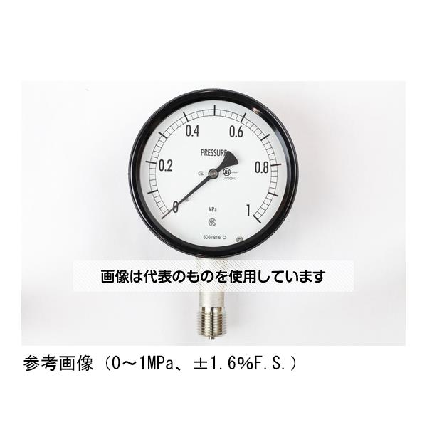 長野計器 密閉型圧力計(100Φ) 立形A枠 5MPa BE12-143 入数：1個