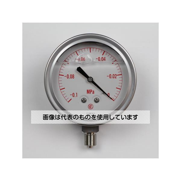 アズワン(AS ONE) グリセリン入圧力計(100Φ) -0.1～0MPa 真空計(負圧計) GV42-133 入数：1個