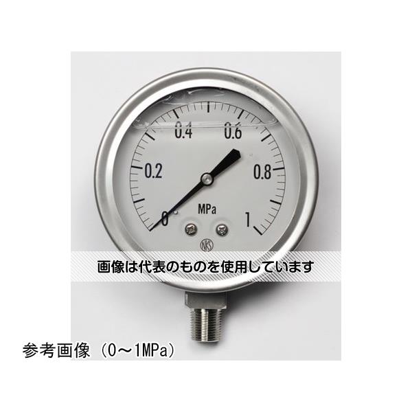 アズワン(AS ONE) グリセリン入圧力計(100Φ) 5MPa GV42-183 入数：1個