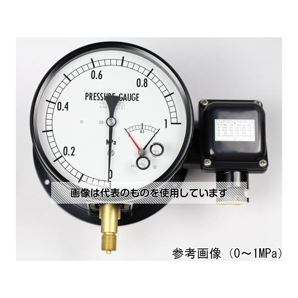 アズワン(AS ONE) マイクロスイッチ接点付圧力計(150Φ) 黄銅 HL：上下限2接点 10MPa JM21-231 入数：1個
