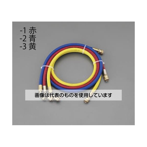 エスコ 150cm/赤 チャージングホース(R134a用) EA104AM-1 入数：1本