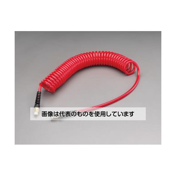 エスコ 5.0/8.0mm x 3m ウレタンエアーホース(スイベル雄ねじ付) EA125CZ-13 1巻