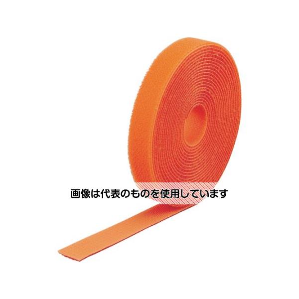 トラスコ中山 マジックバンド結束テープ両面 オレンジ40mm×25m MKT-40250-OR 入数：1巻